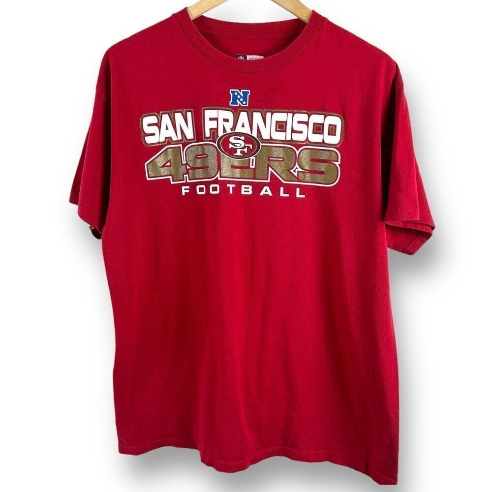 NFL Team Apparel Men's L San Francisco 49ers‎ Football Tee Shirt Red Game Day
